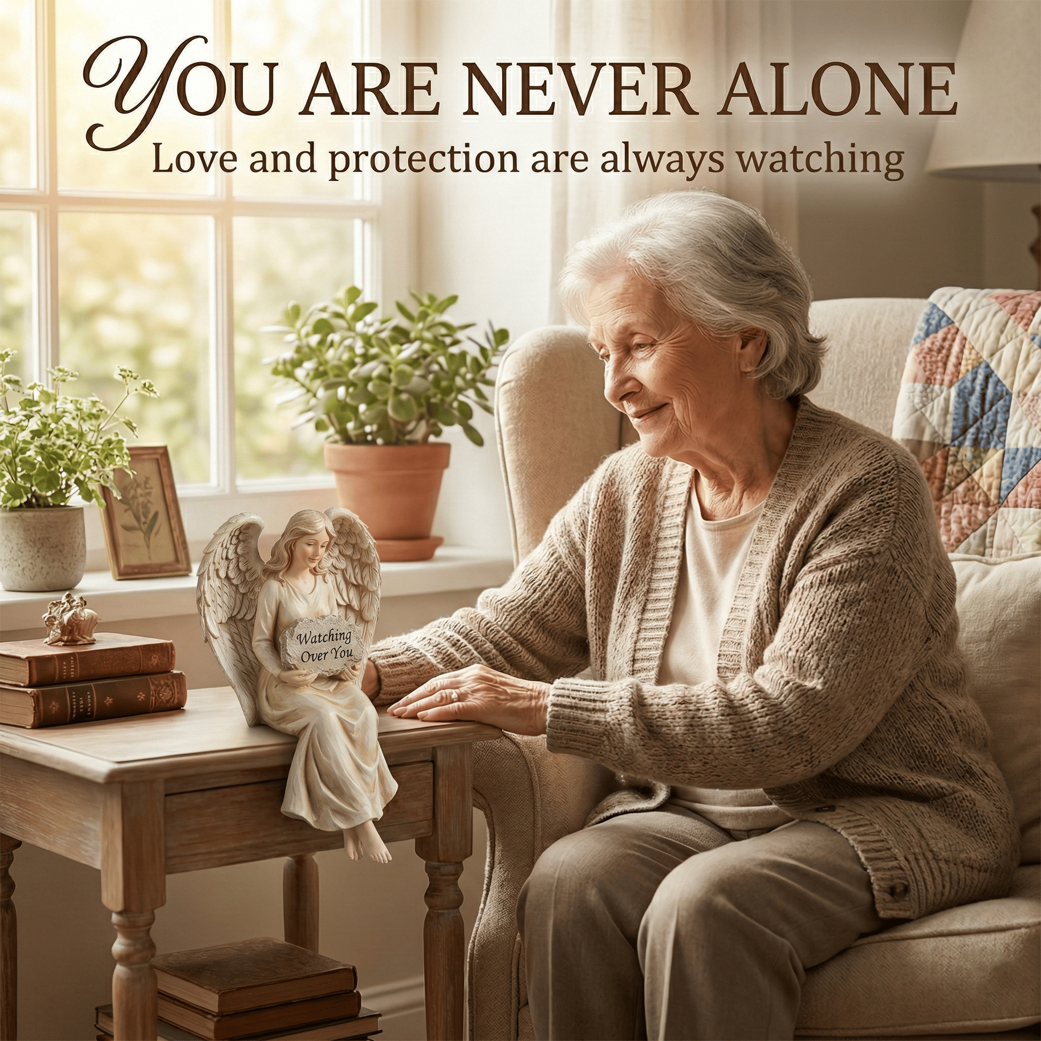 🙏"Little Guardian" Hand-Painted Angel Shelf Sitter - A Symbol of Comfort & Love