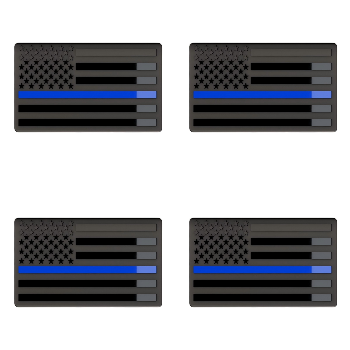 🗽Independence Day 60% OFF - ★USA★ Thin Blue Line - American Metal Flag Auto Fender Emblem