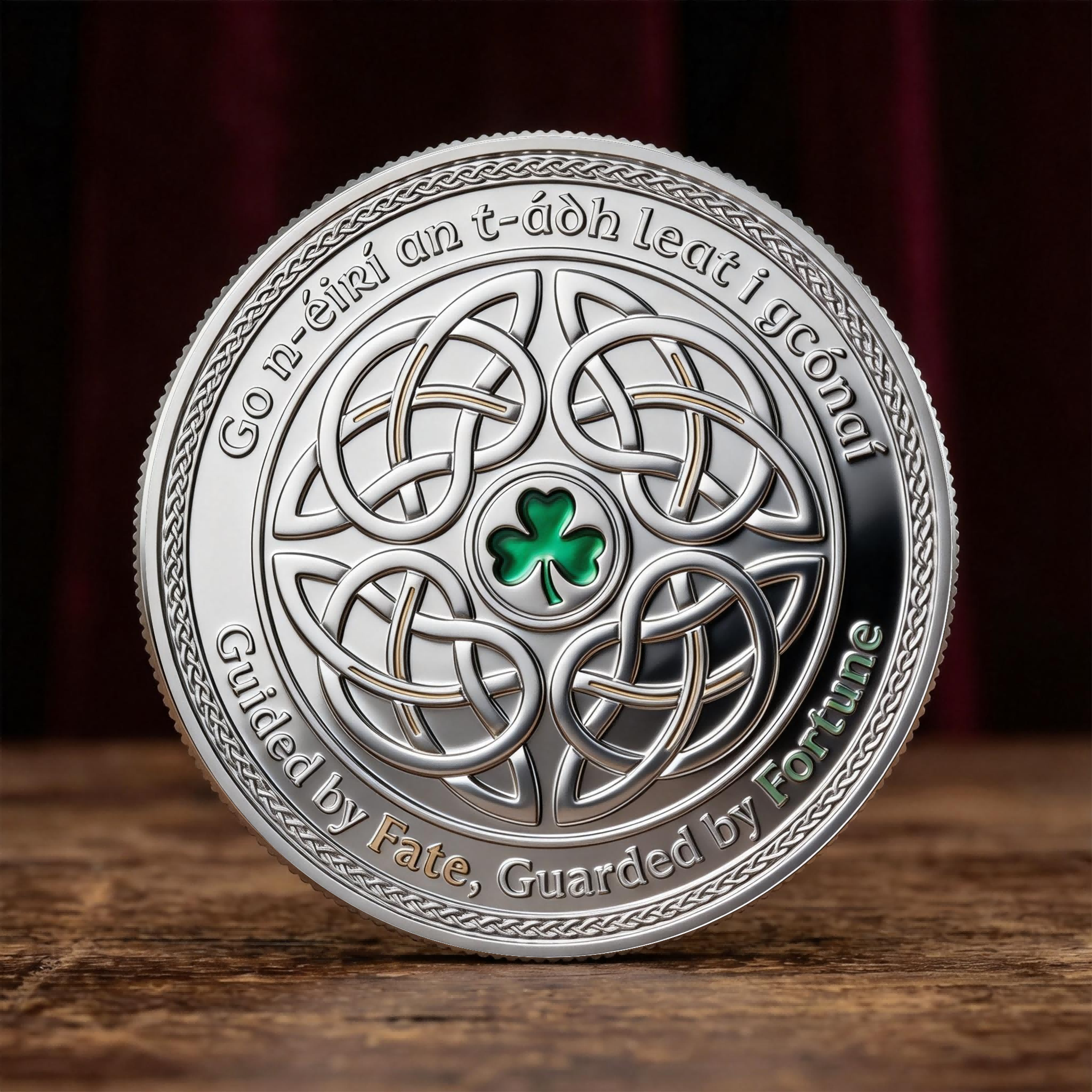 🍀 Luck Favors the Bold Celtic Fortune Commemorative Coin