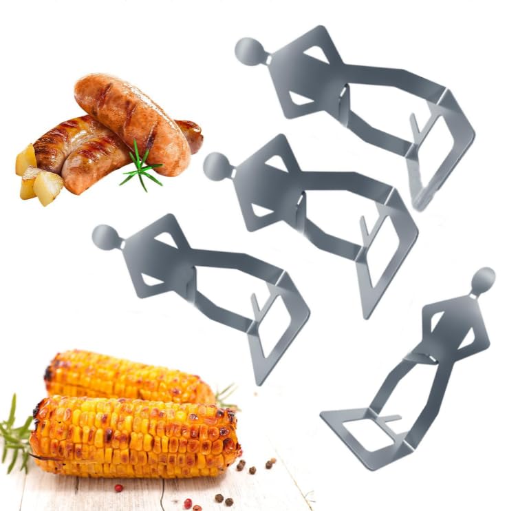 Handmade Metal Art - Stainless Steel BBQ Sausage Holder