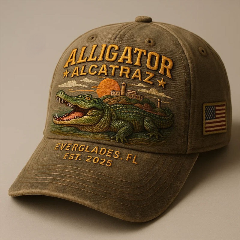 🏆Flash Sale 60% OFF - 🐊🇺🇸Alligator Alcatraz Law Enforcement Humor Hat