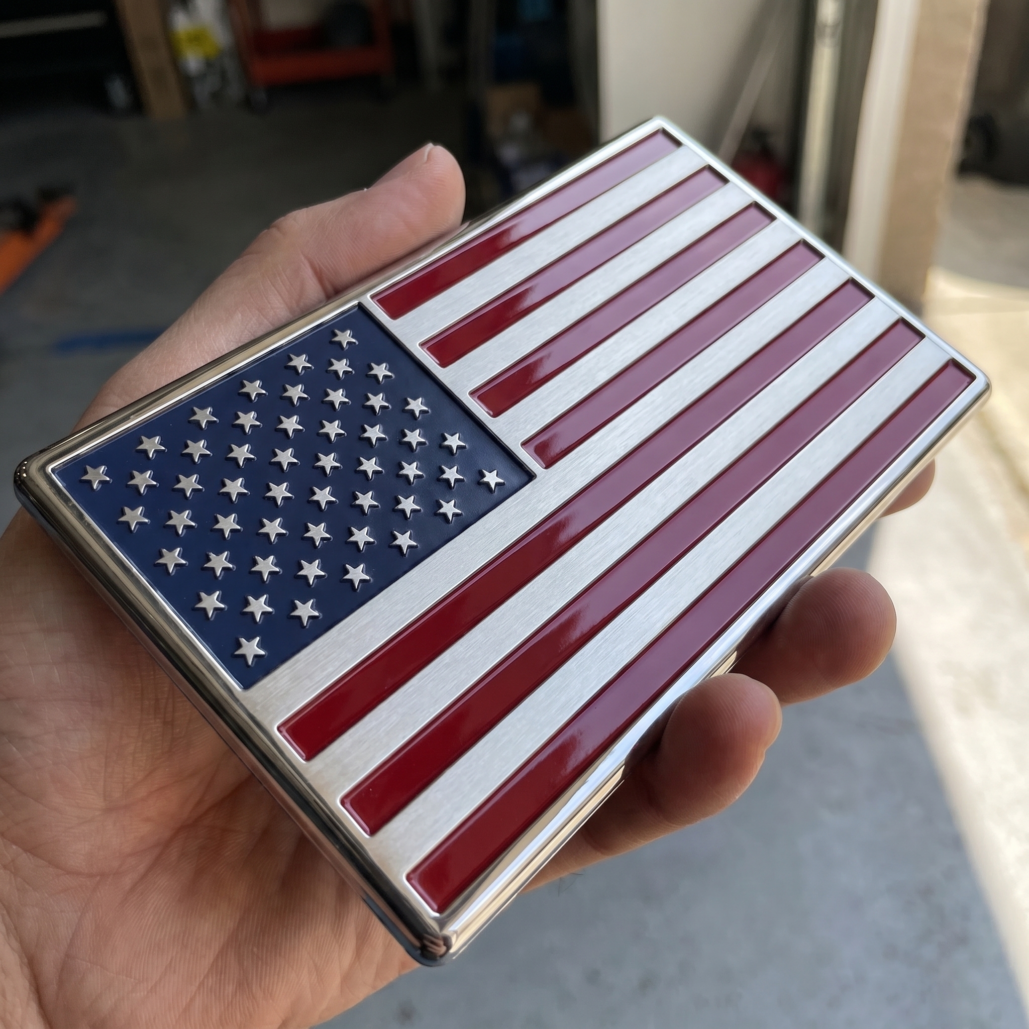 ★Original American Flag Metal Emblem