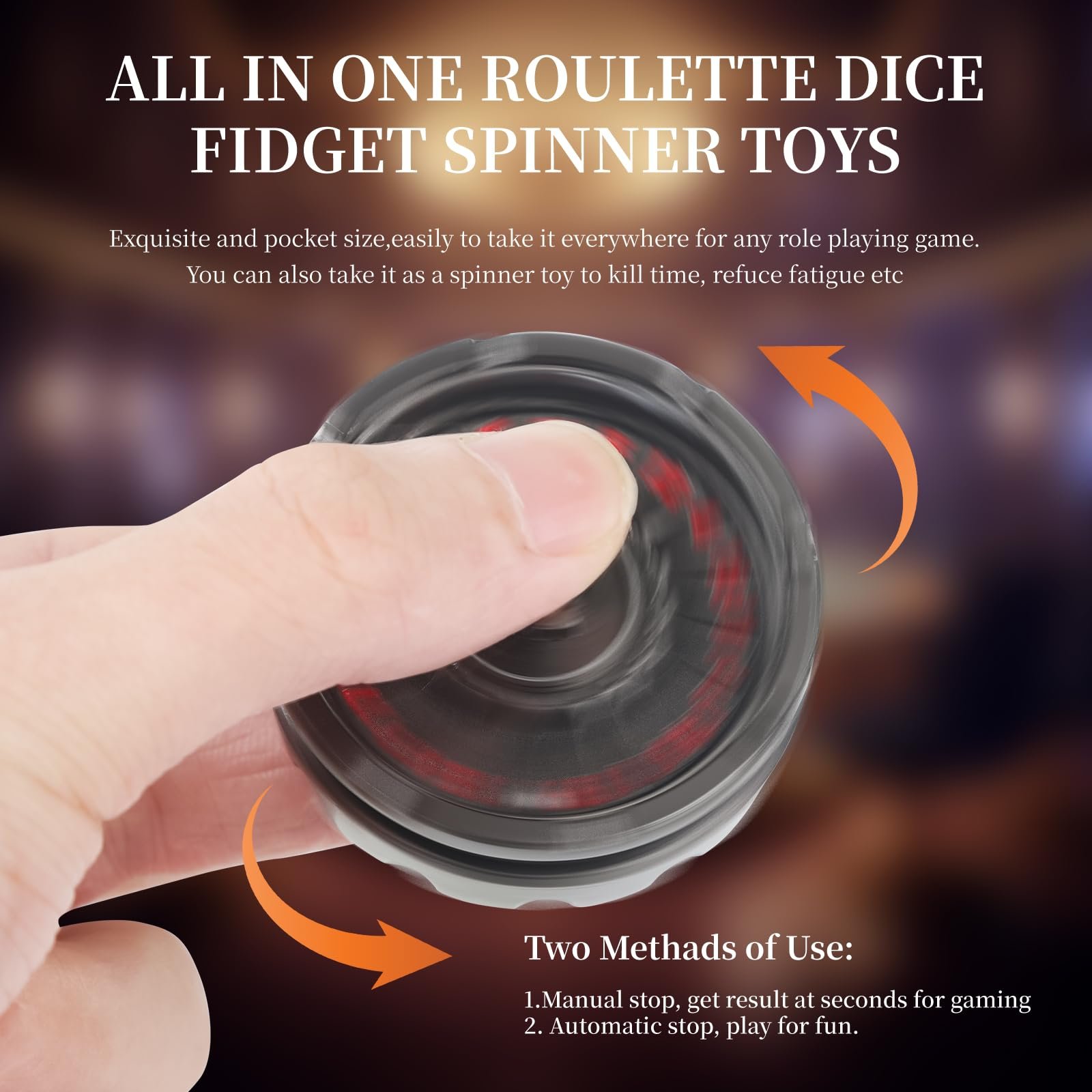 💥LAST DAY SALE 60% OFF - D20 Roulette Fidget Spinner Dice Set & Gift Case🎁