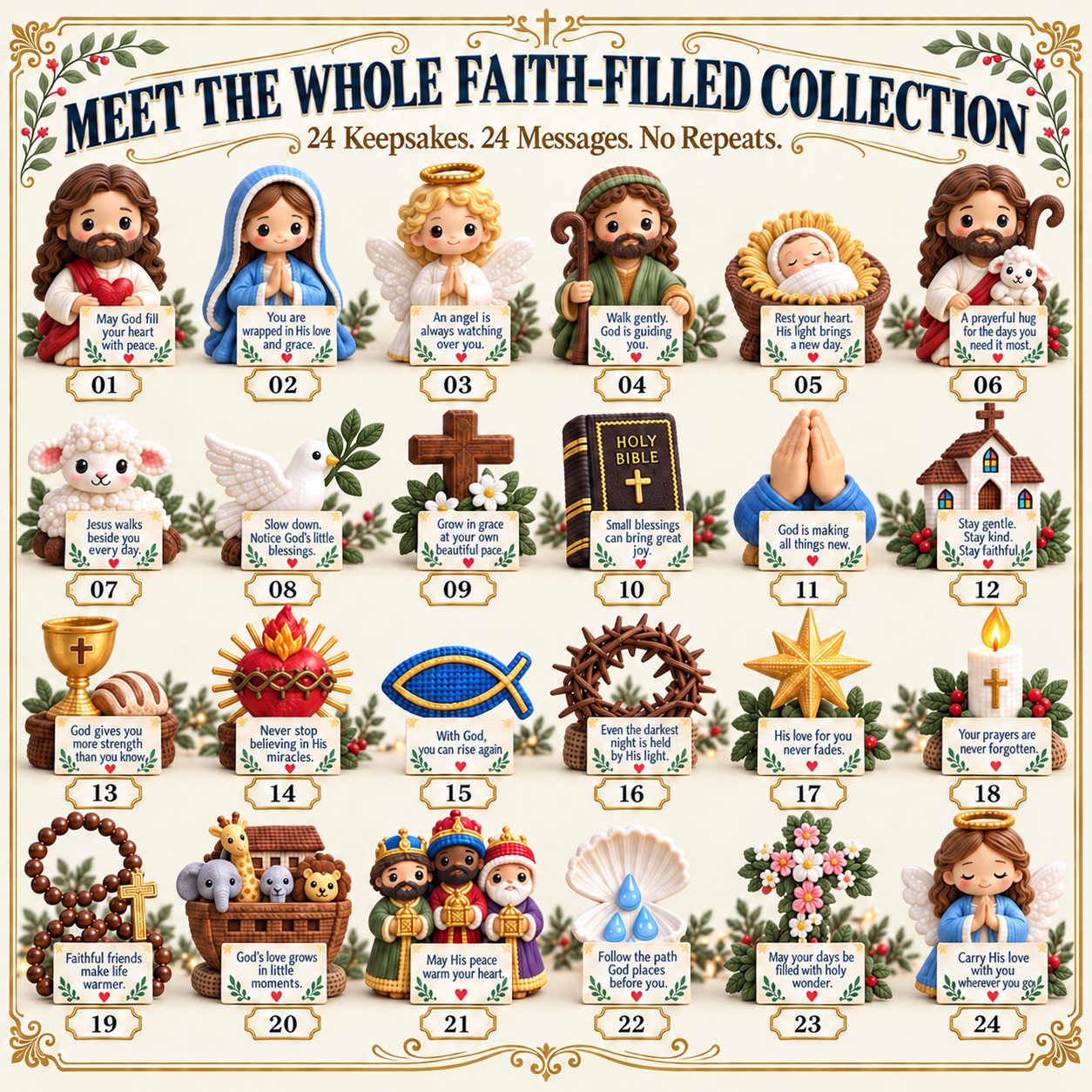 ✝️ 24 Days of Faith-Filled Pocket HugsTM Advent Calendar