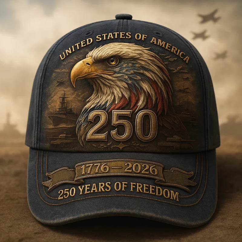 🏆Flash Sale 60% OFF - 🇺🇸USA 250th Anniversary Eagle Cap – “250 Years of Freedom”