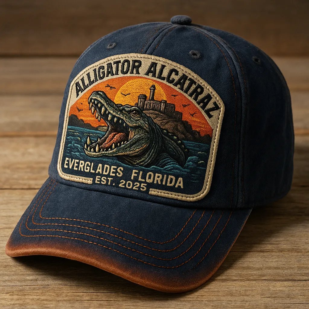 🏆Flash Sale 60% OFF - 🐊Alligator Alcatraz Law Enforcement Humor Hat