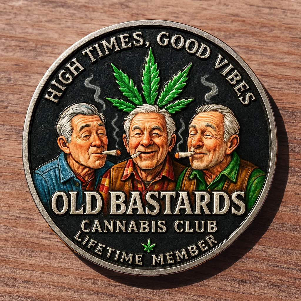 🤝“Old Bastards Cannabis Club” Commemorative Coin🌿