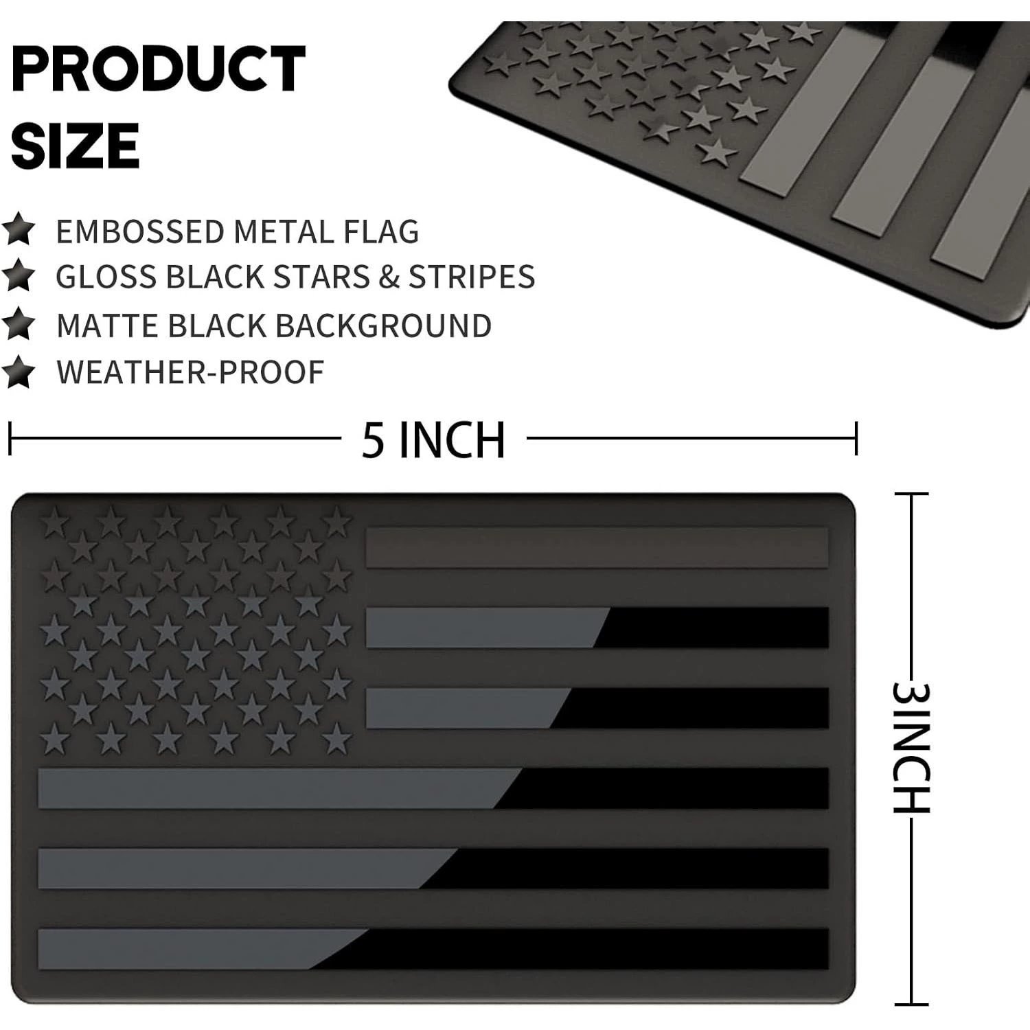 💥LAST DAY 60% OFF - USA American Metal Flag Auto Fender Emblem - BUY 2 GET 1 FREE