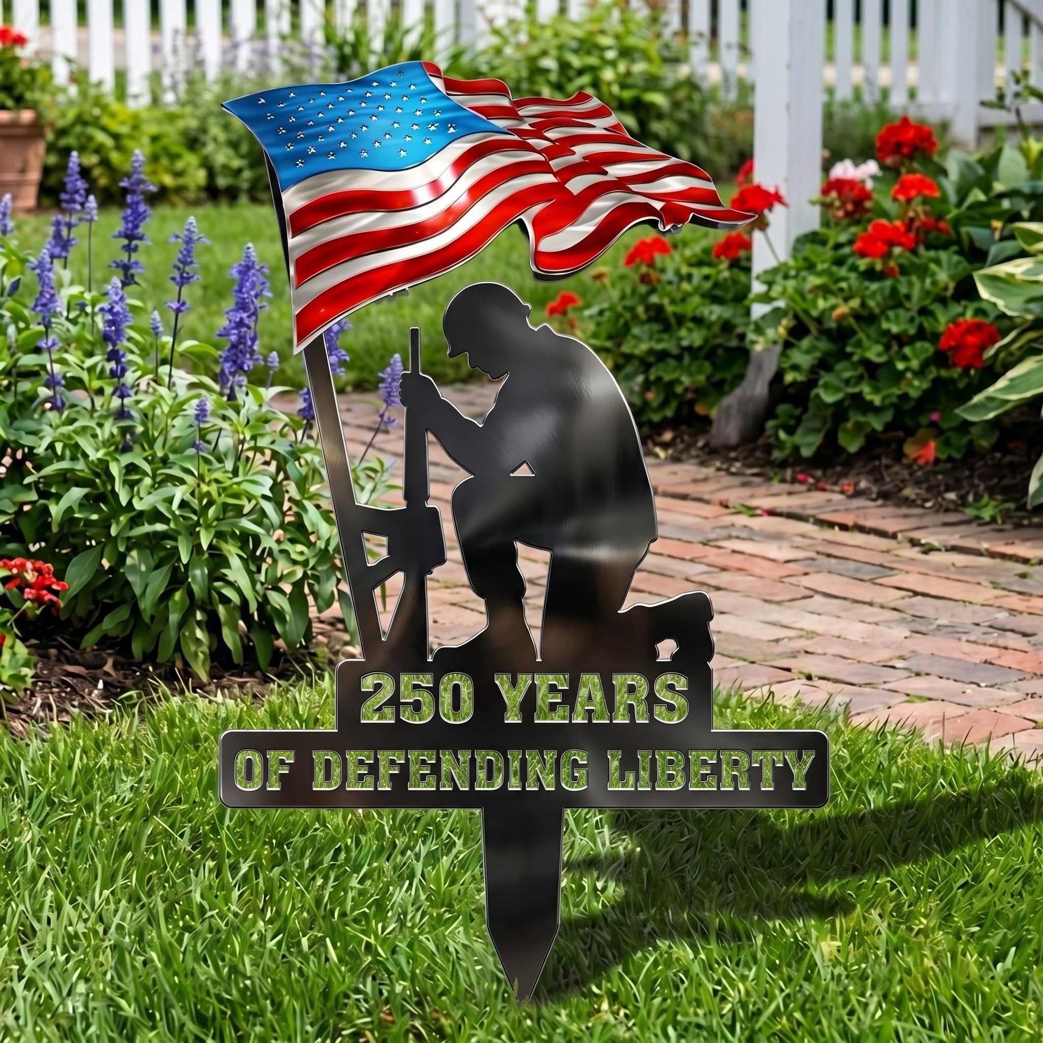 250th Anniversary Garden Stake