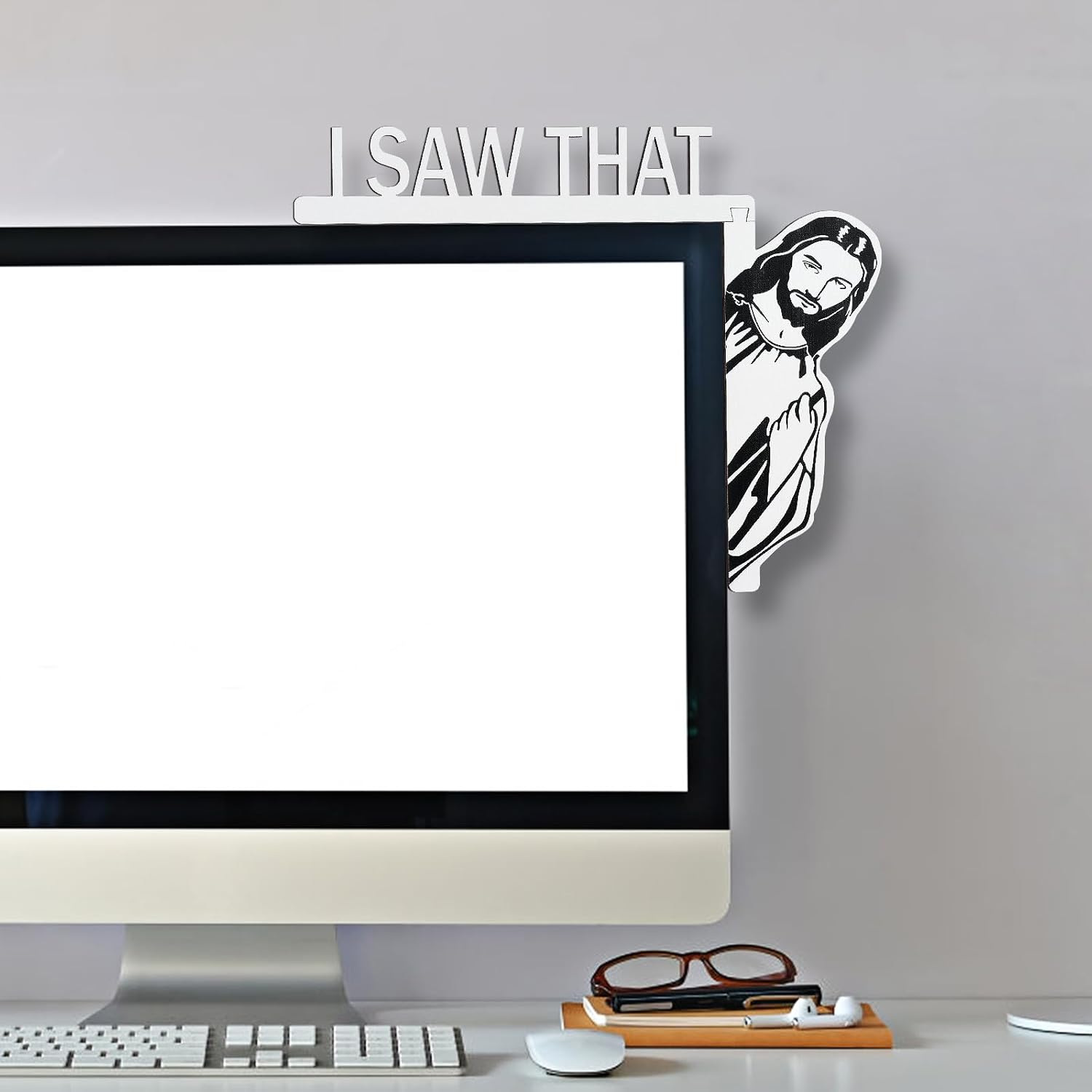 ✝️"I Saw That" - 🙏Jesus - Wooden Funny Home Decor