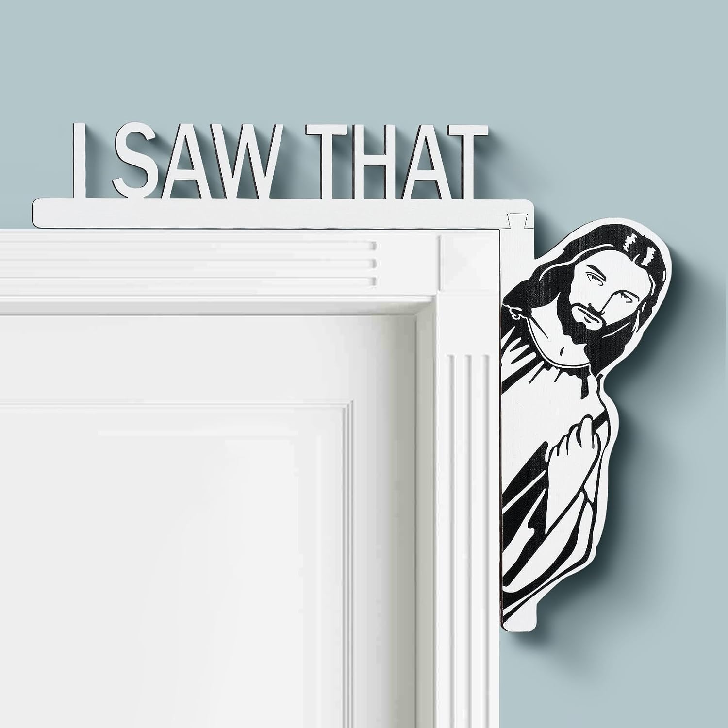 ✝️"I Saw That" - 🙏Jesus - Wooden Funny Home Decor