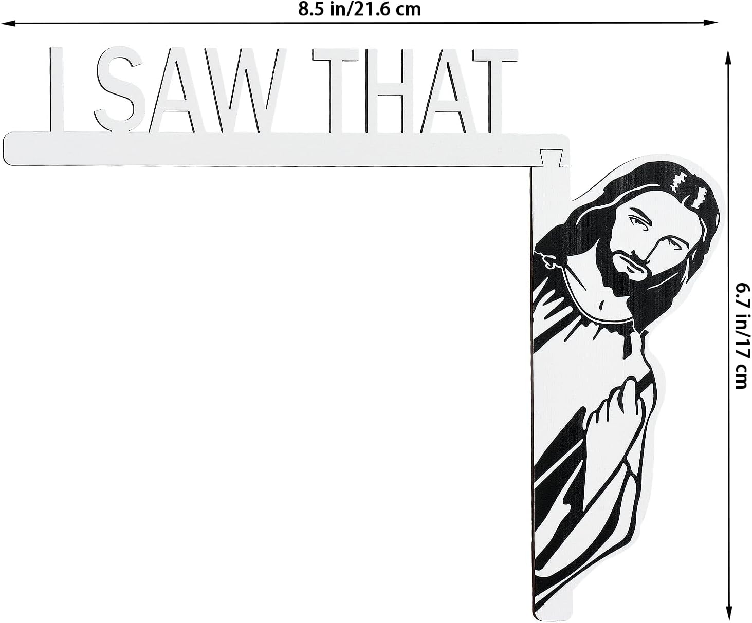 ✝️"I Saw That" - 🙏Jesus - Wooden Funny Home Decor