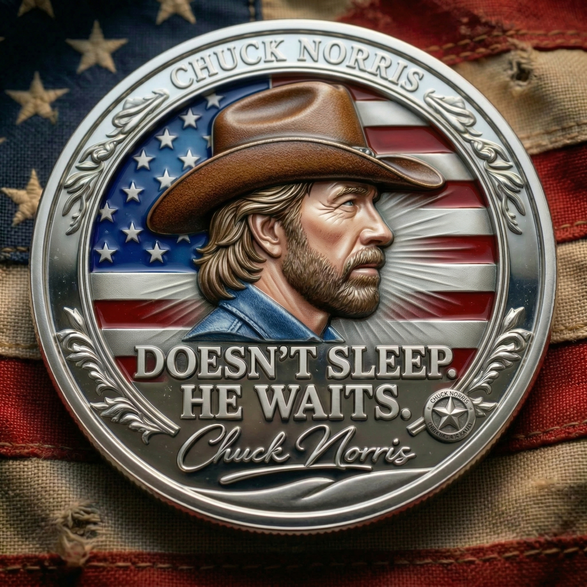 ⚡️Last Day 49% OFF - Chuck Norris Legacy Tribute Commemorative Coin 🇺🇸