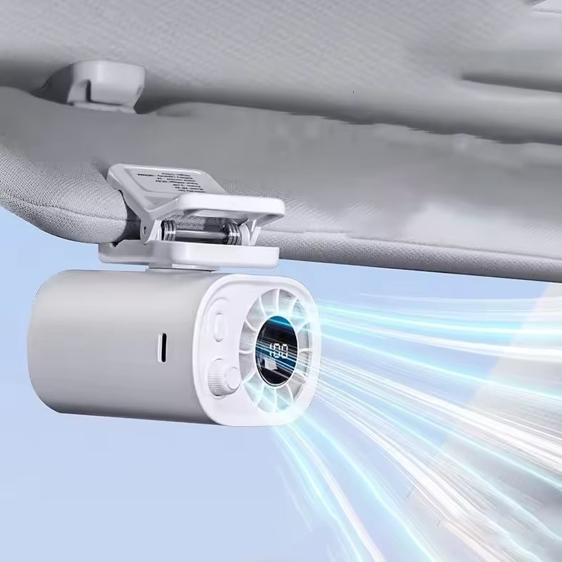 🔥Last Day Promotion 60% OFF - ❄️Car Clip On Fan with LED Display