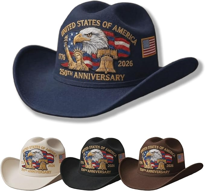 USA 250th Anniversary Cowboy Hat
