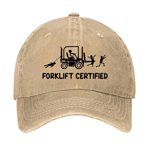 Forklift Certified Funny Hat