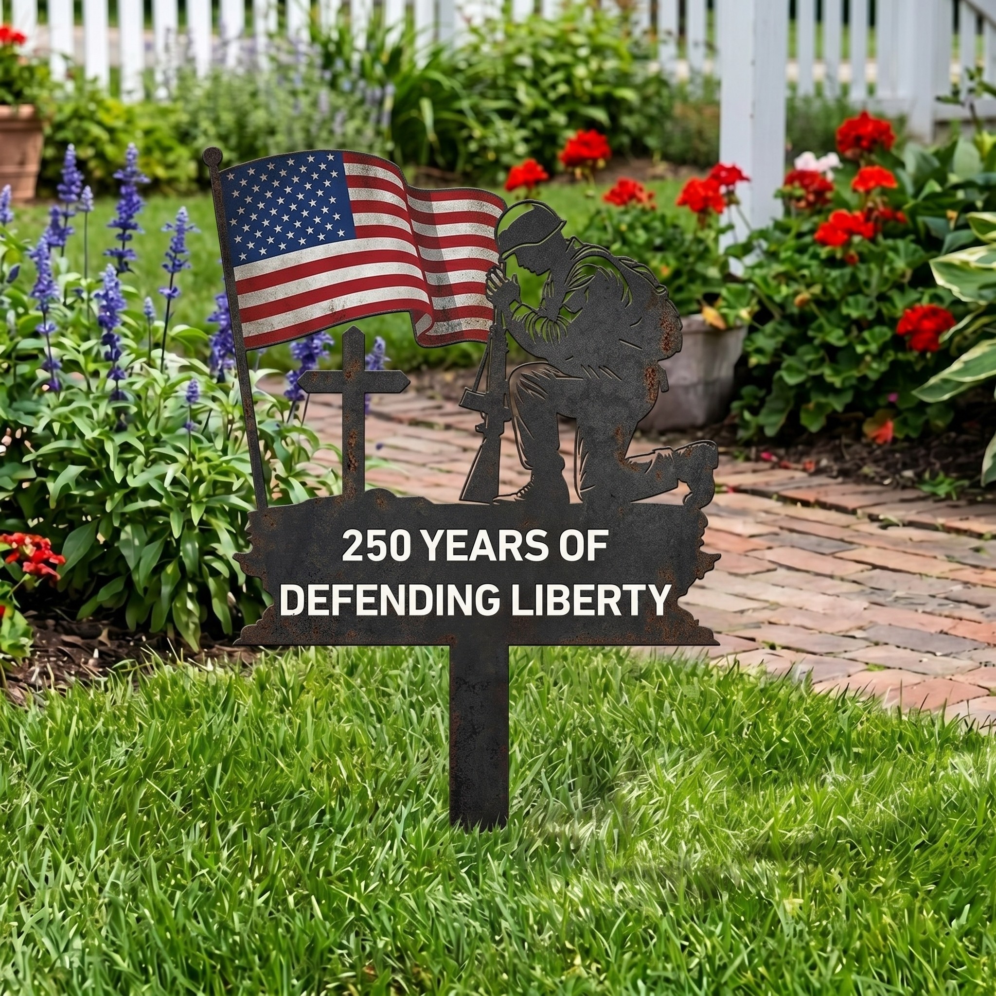 250th Anniversary Garden Stake