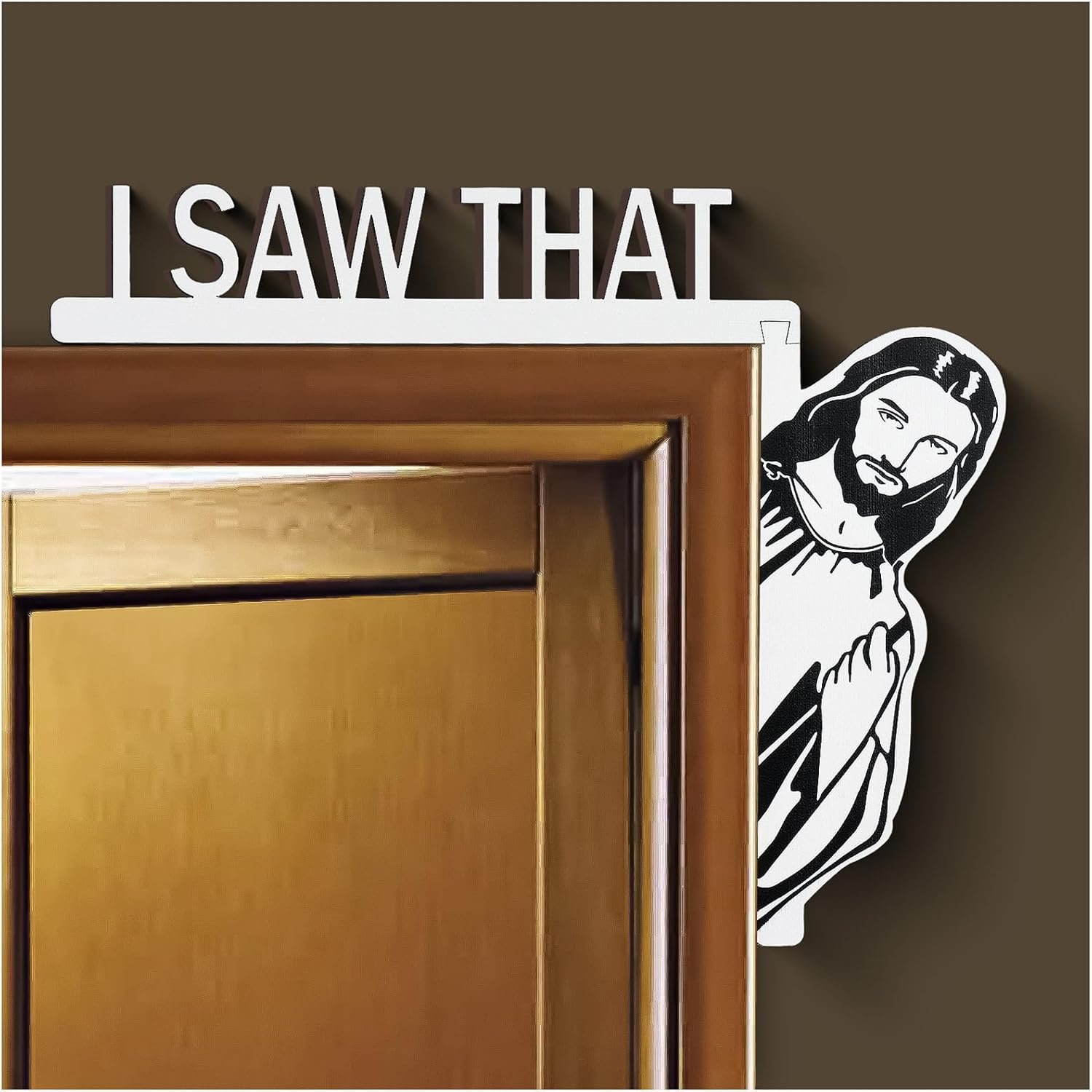 ✝️"I Saw That" - 🙏Jesus - Wooden Funny Home Decor