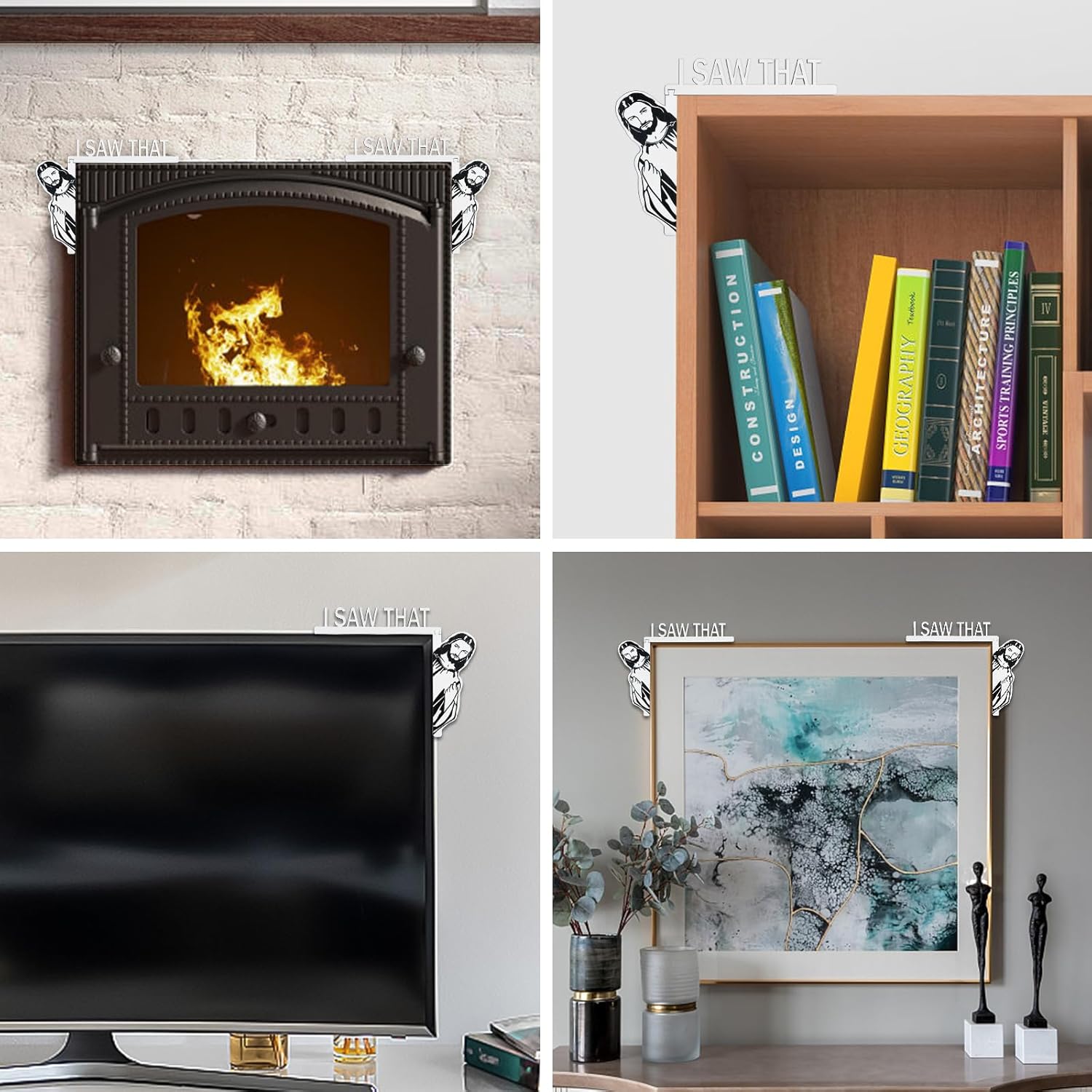 ✝️"I Saw That" - 🙏Jesus - Wooden Funny Home Decor