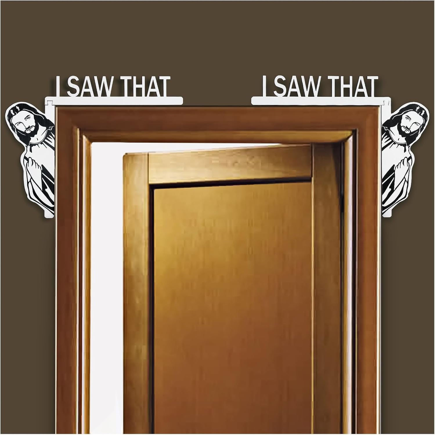 ✝️"I Saw That" - 🙏Jesus - Wooden Funny Home Decor