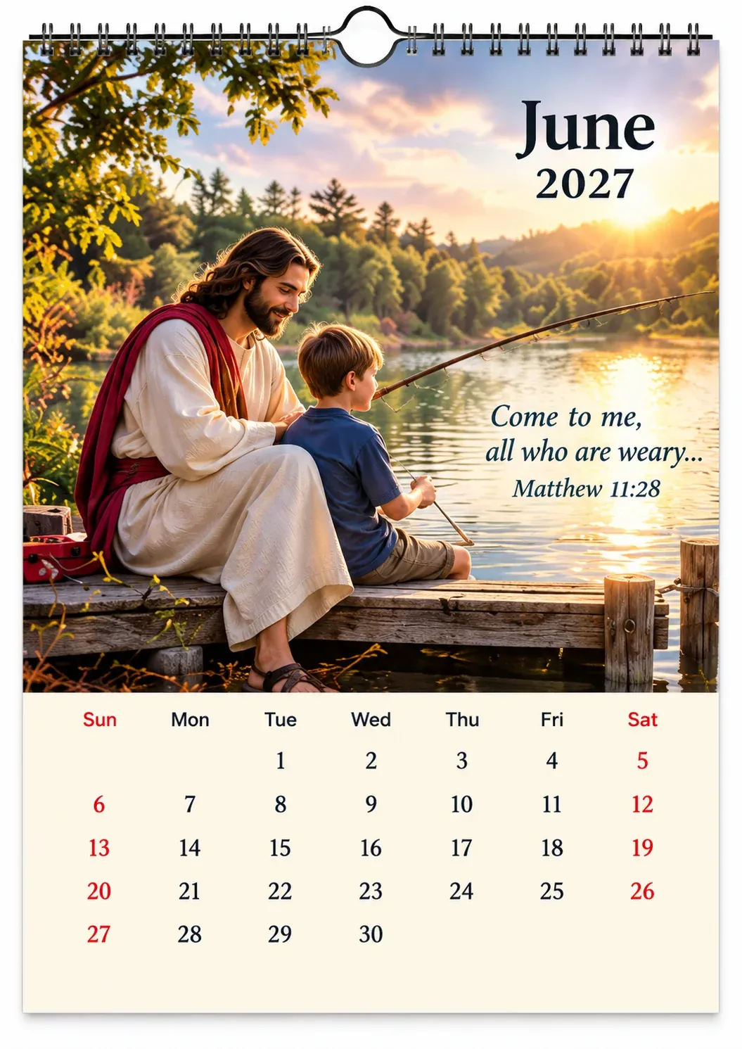 ✝️ 2027 Seasons of Faith Wall Calendar
