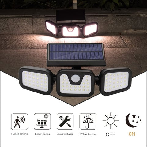 👍Outdoor Season 60% OFF - 💡Adjustable Motion Sensor Solar Lumina Lights