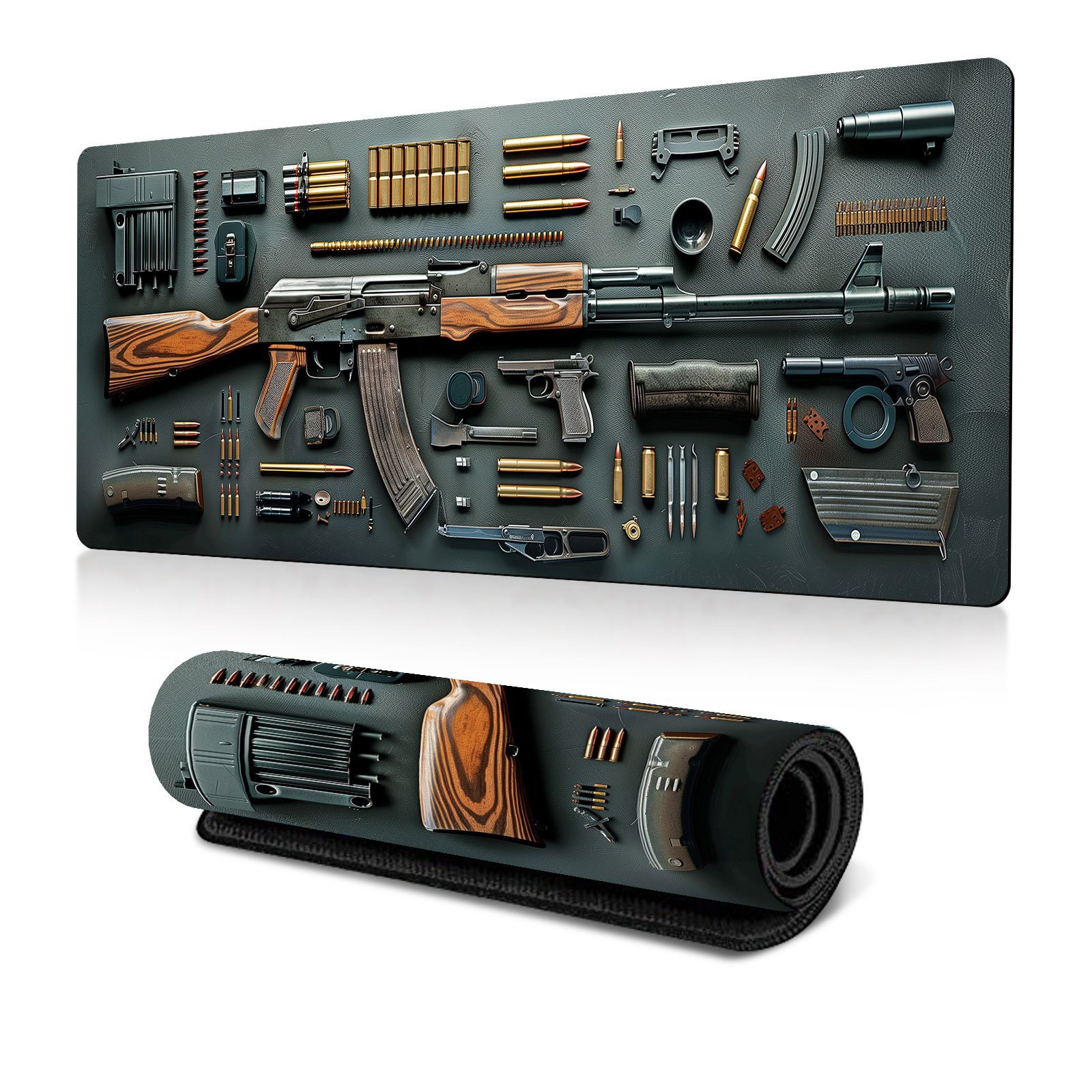 🎖️Military Weapon Parts Design XXL Gaming Mouse Pad