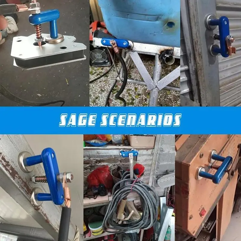 Product Introduction of Welding Ground Clamp Magnet - Magnetic Ground Clamp For Welder, 500A Resilient Copper Electrode, double Magnet 7
