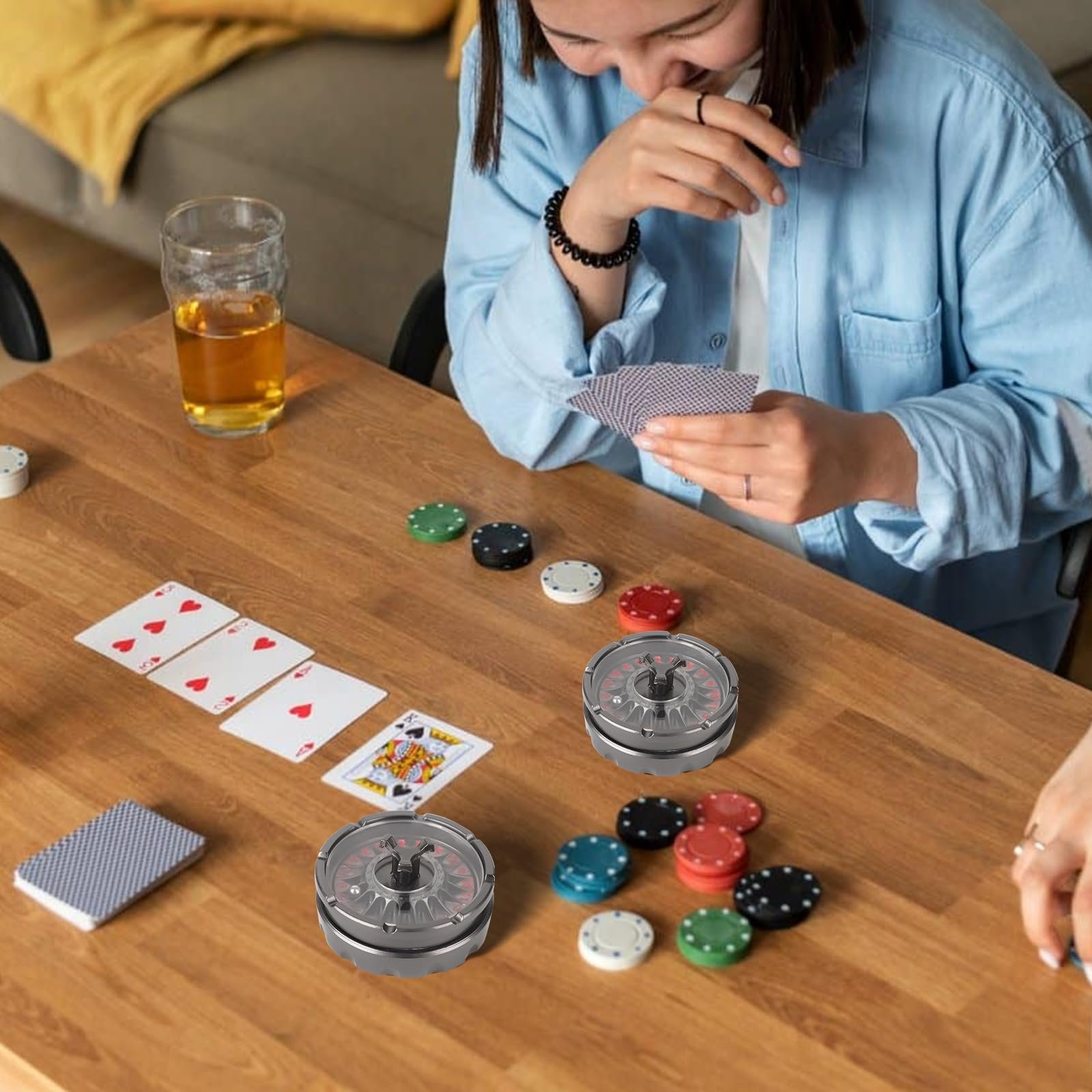 💥LAST DAY SALE 60% OFF - D20 Roulette Fidget Spinner Dice Set & Gift Case🎁