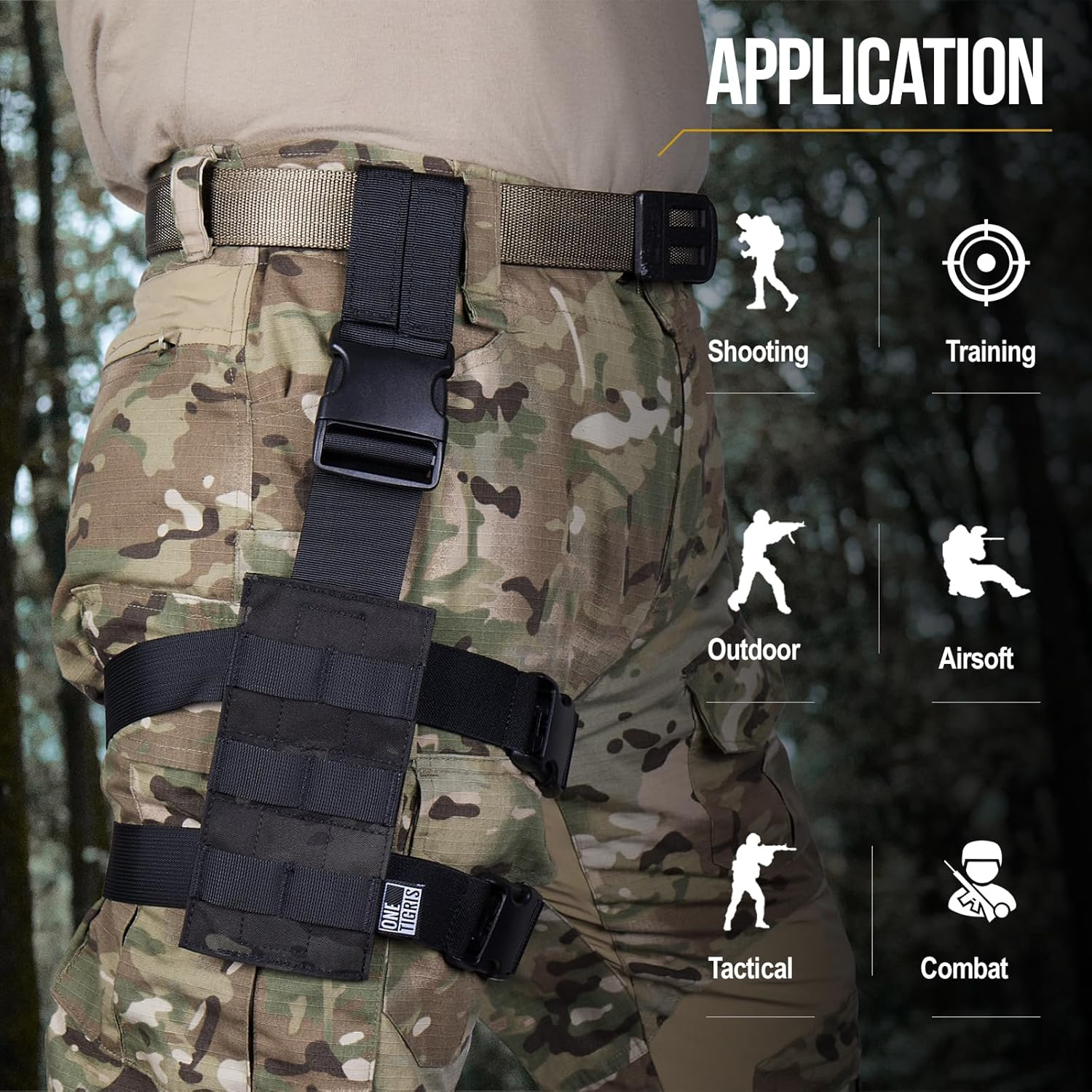 🎯 Tactical Thigh Molle Panel – Ultimate Versatility for Gear Enthusiasts ⚙️