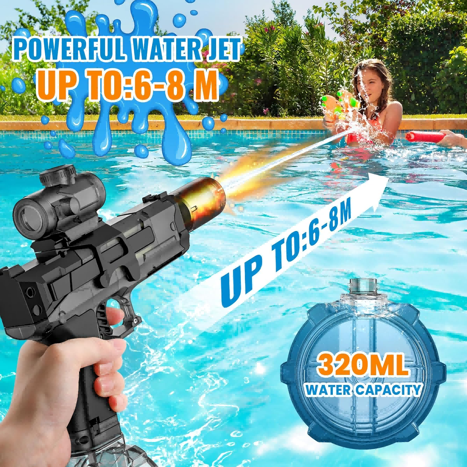 🔥2025 Summer Promotion 60% OFF - 🎖️LED Electric Water Gun - Ultimate Battle Blaster