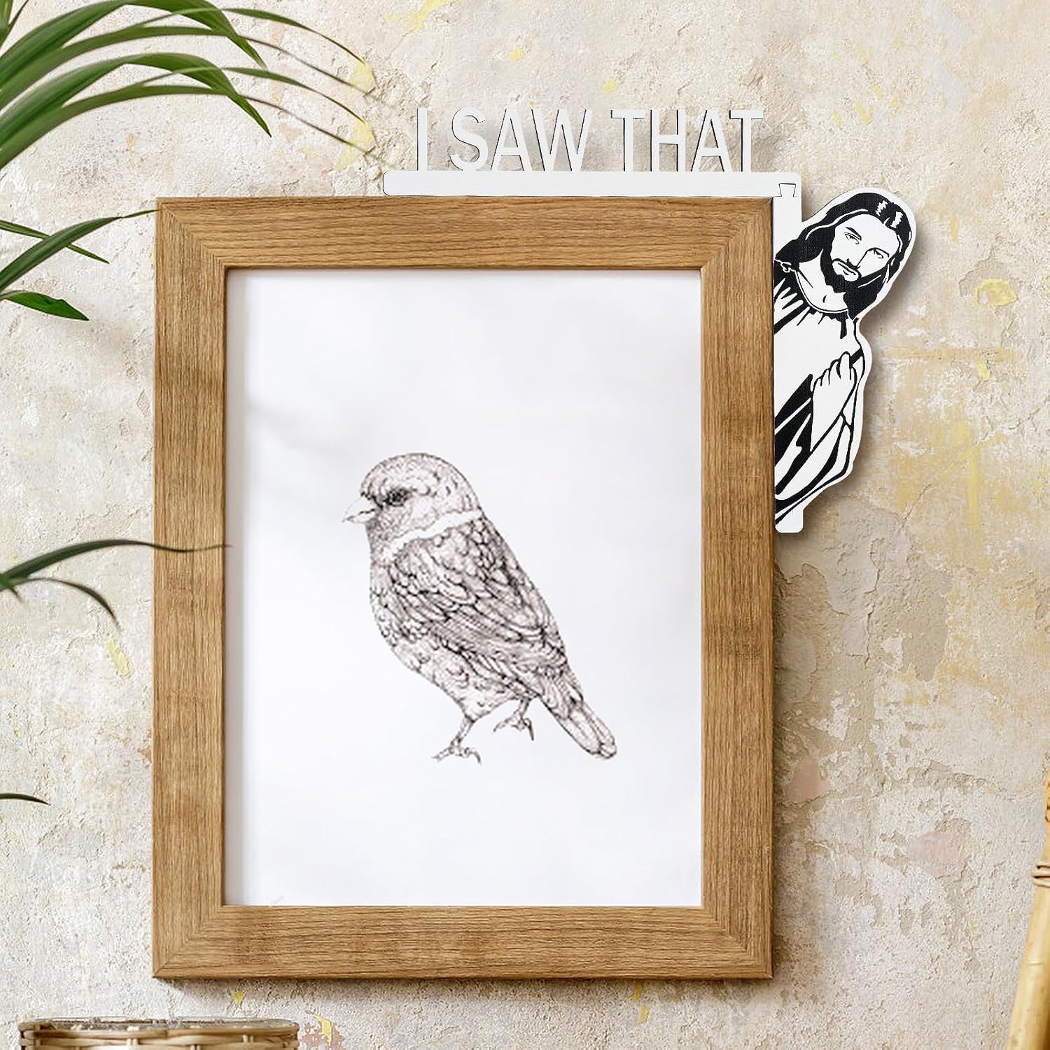 ✝️"I Saw That" - 🙏Jesus - Wooden Funny Home Decor