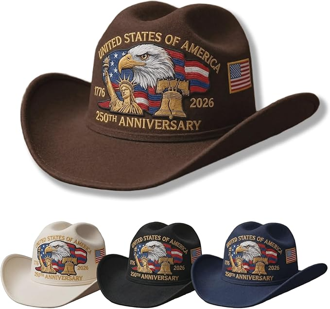 USA 250th Anniversary Cowboy Hat
