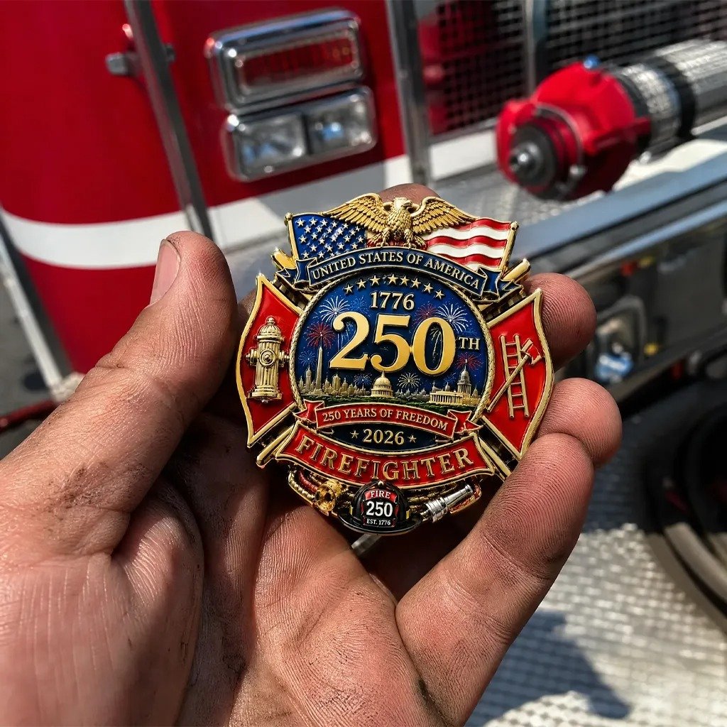 250th Anniversary Firefighter Badge