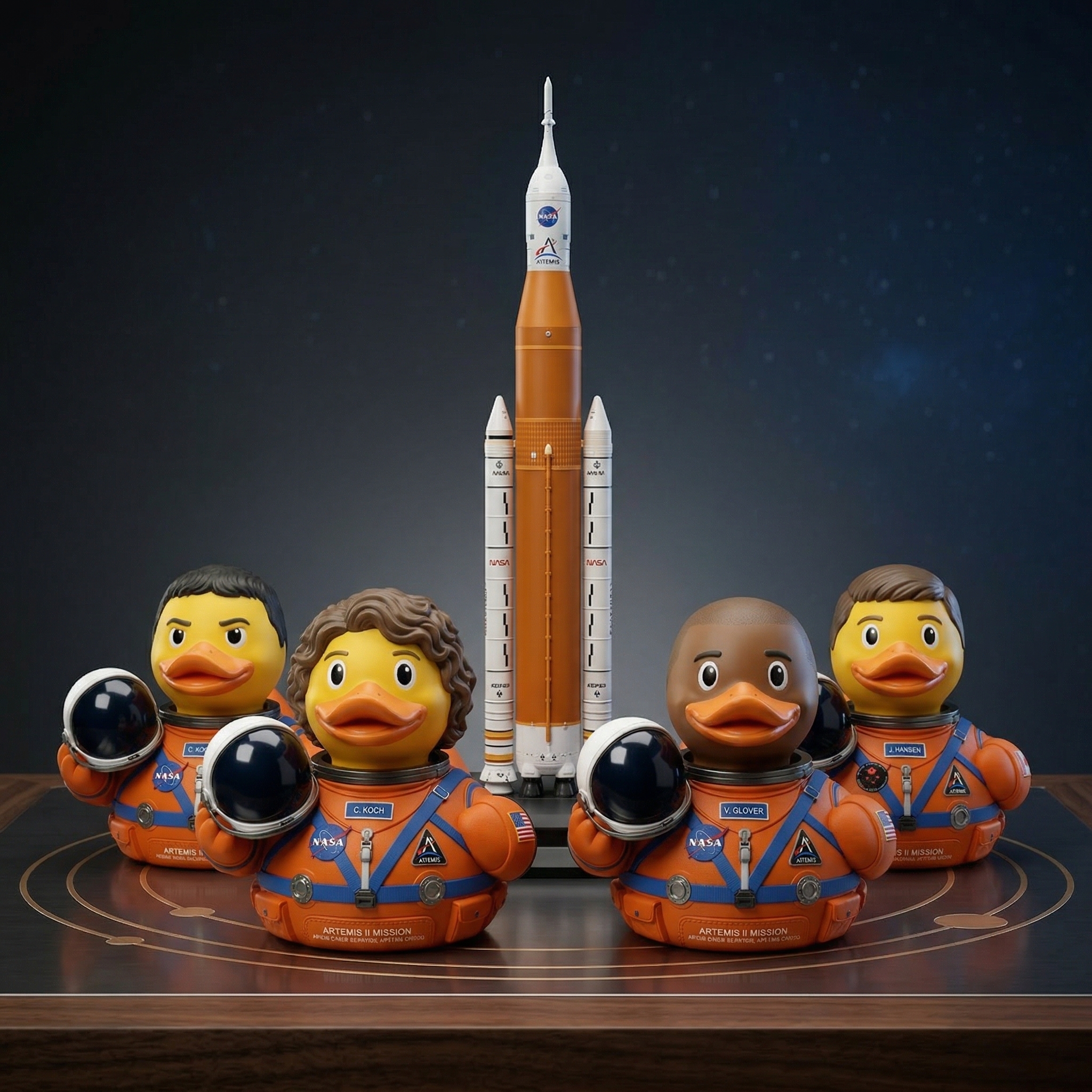 👩🏻‍🚀A Tribute To The Artemis II Crew: 2026 Launch Commemorative Ducks🚀