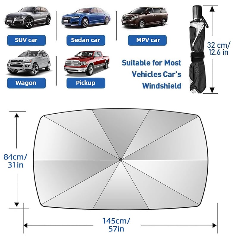 ☀️2025 Summer 60% OFF - ☂️Foldable Car Windshield Sun Shade Umbrella