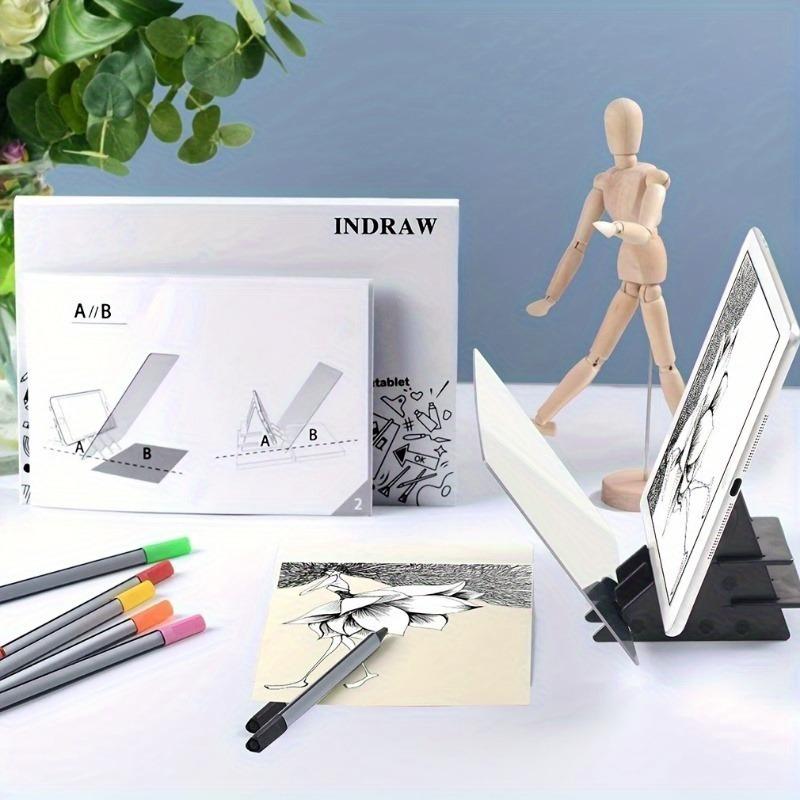 Product Introduction of Optical drawing board, portable optical wiring board, image layout, drawing projector, optical copy pad, easy to track drawing tool Art Supplies 12