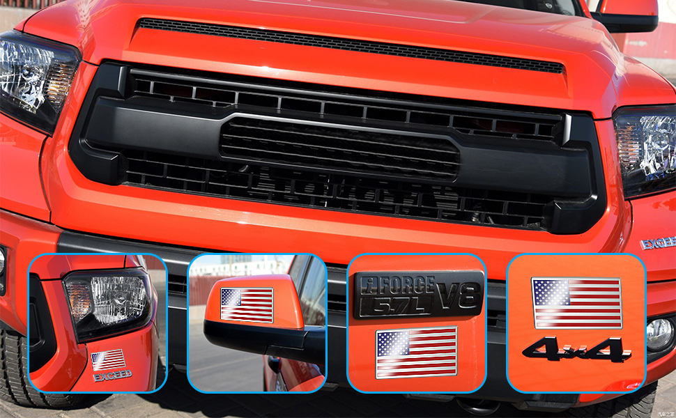 american flag car decal