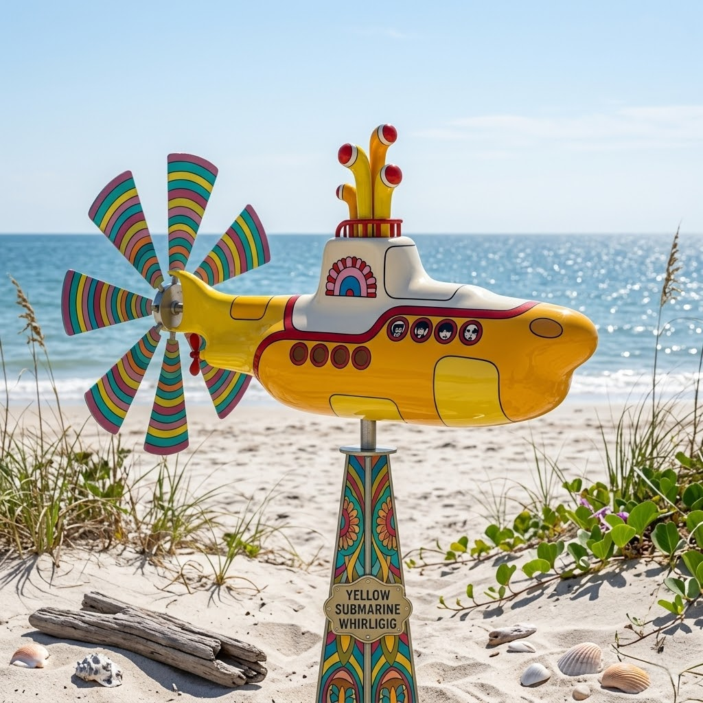🔥🔥Mother's Day 70% Off--Retro Yellow Submarine Wind Spinner