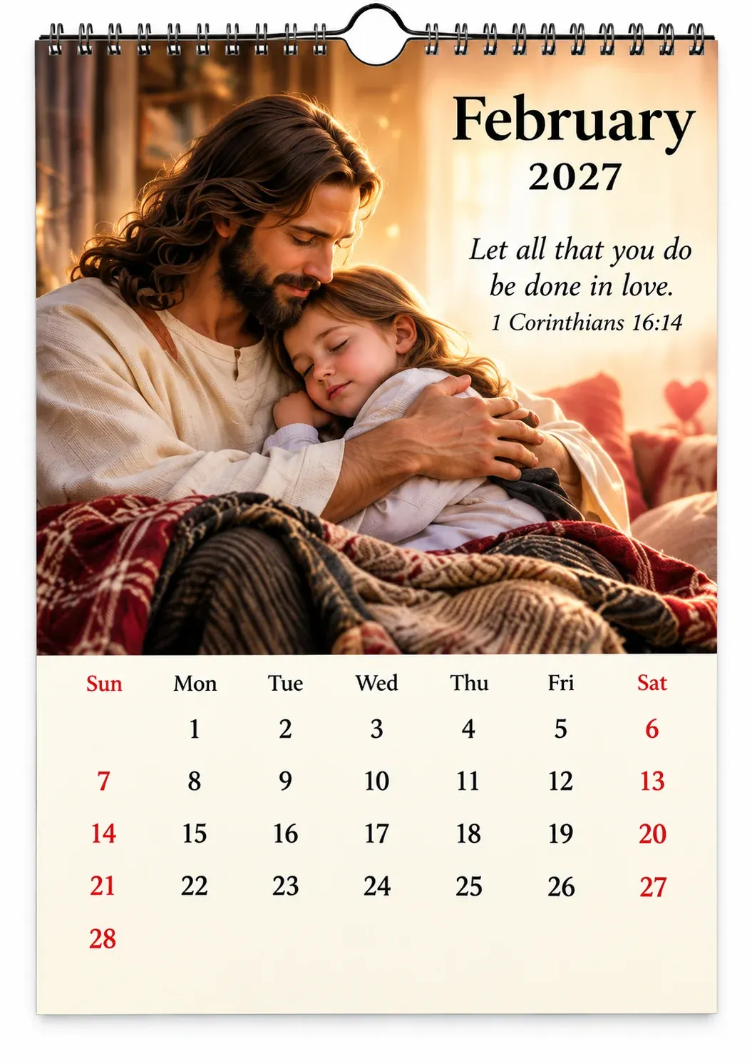 ✝️ 2027 Seasons of Faith Wall Calendar