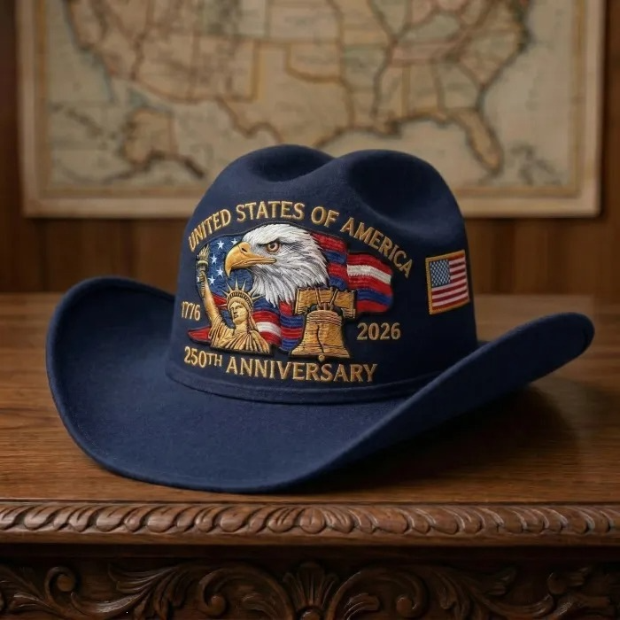 USA 250th Anniversary Cowboy Hat