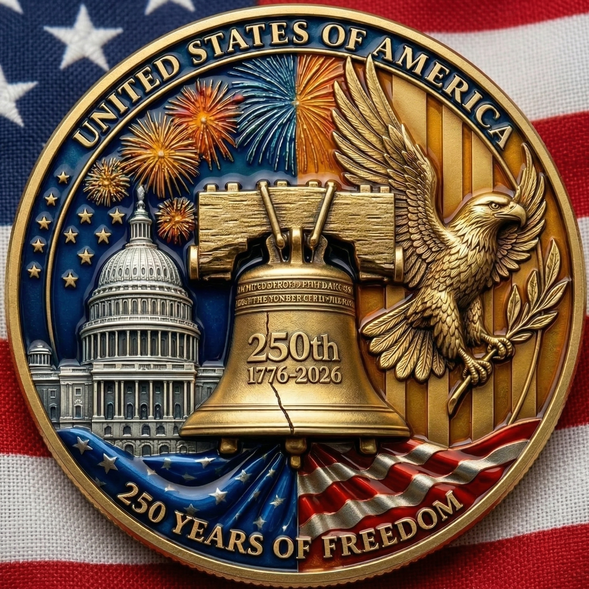 ⚡️Last Day 49% OFF - America 250th Anniversary Commemorative Coin 🇺🇸