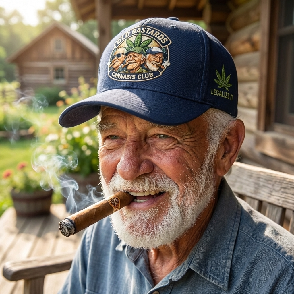 🏆Flash Sale 60% OFF - 🌿Old Bastards Cannabis Club Cap 😎