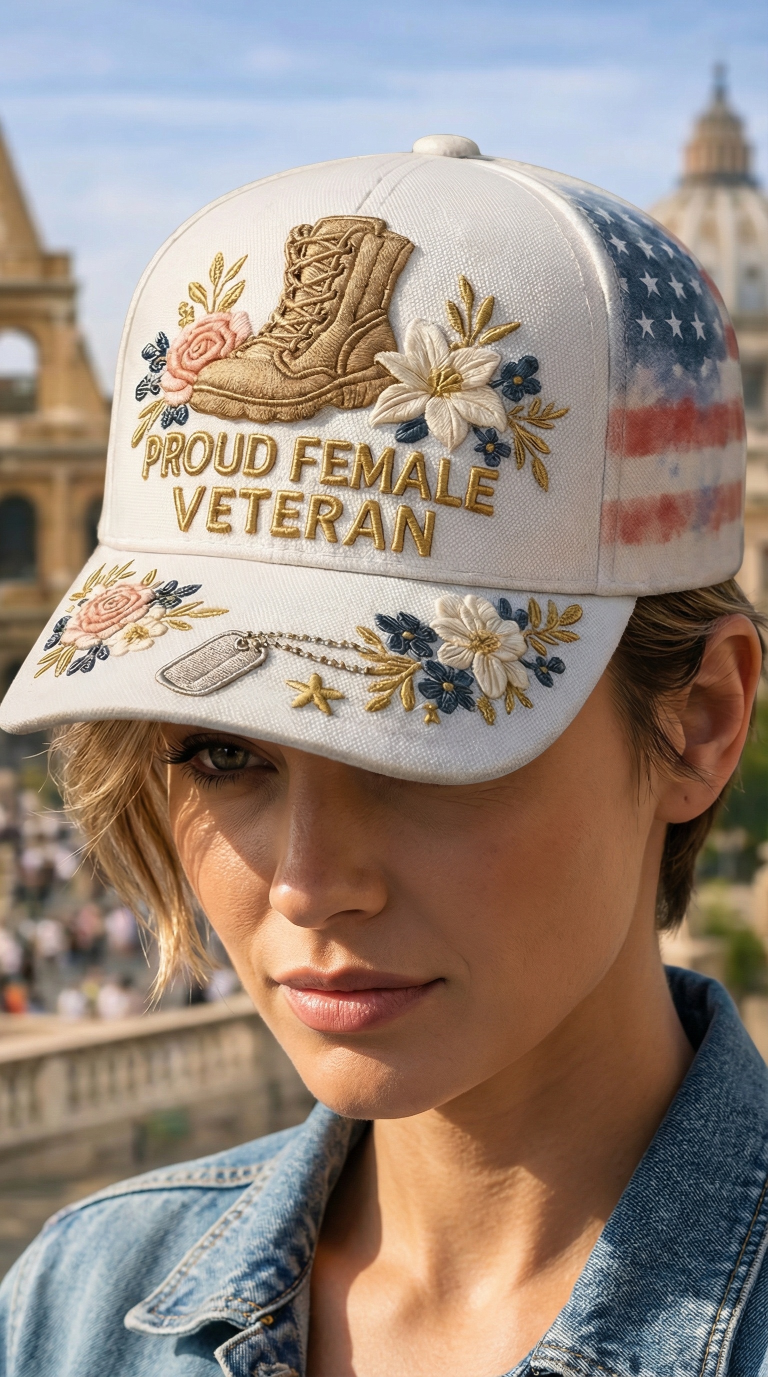 🏆NEW YEAR 60% OFF - 🎖️Proud Female Veteran Cap 🌸