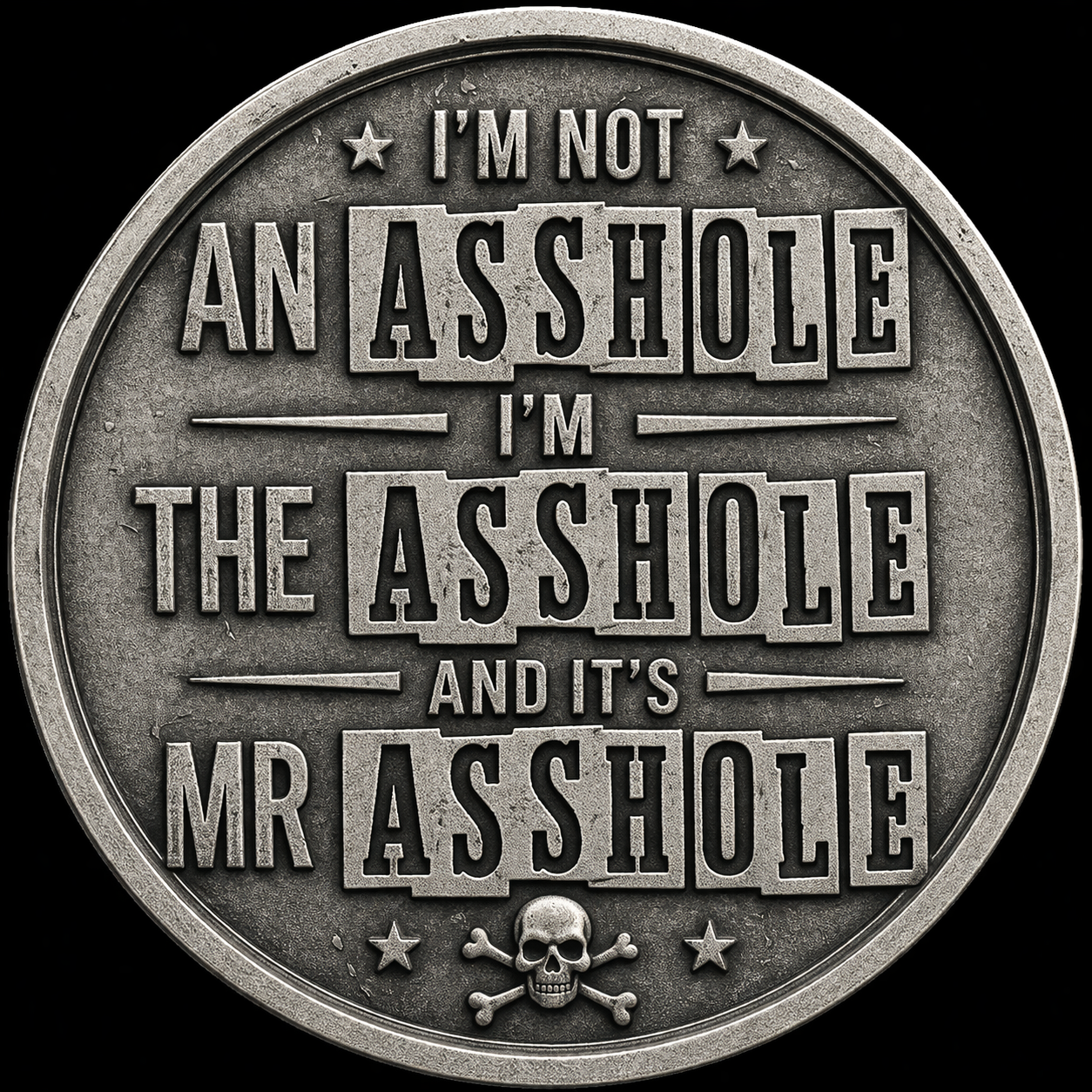 Official Asshole Challenge Coin