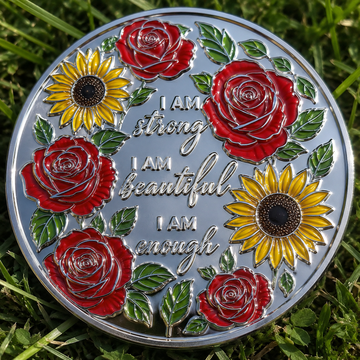 Be a Sunflower Affirmation Coin