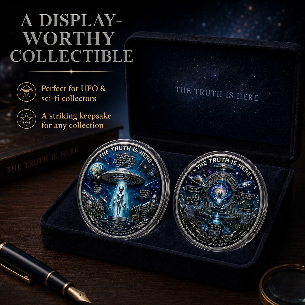 🛸The Truth Is Here UFO Disclosure Coin