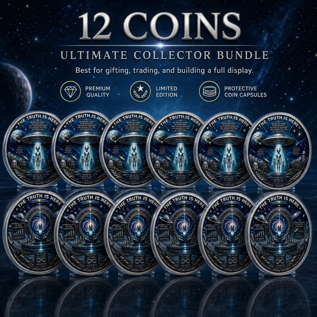 The Truth Is Here UFO Coin