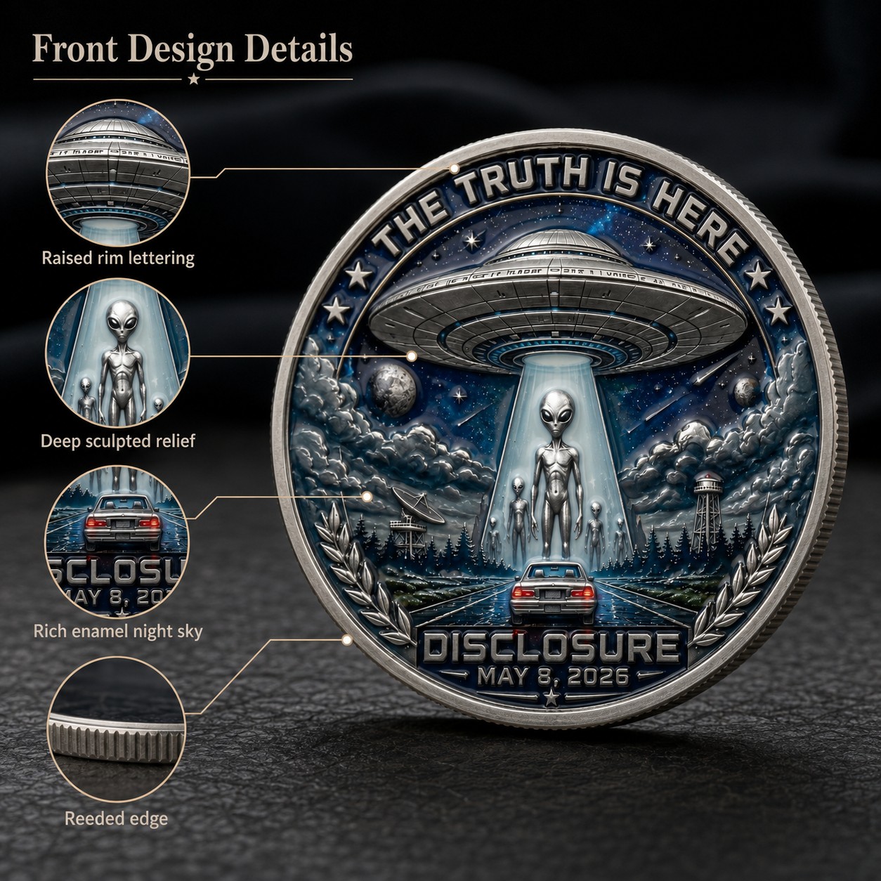 UFO Disclosure Collector Coin