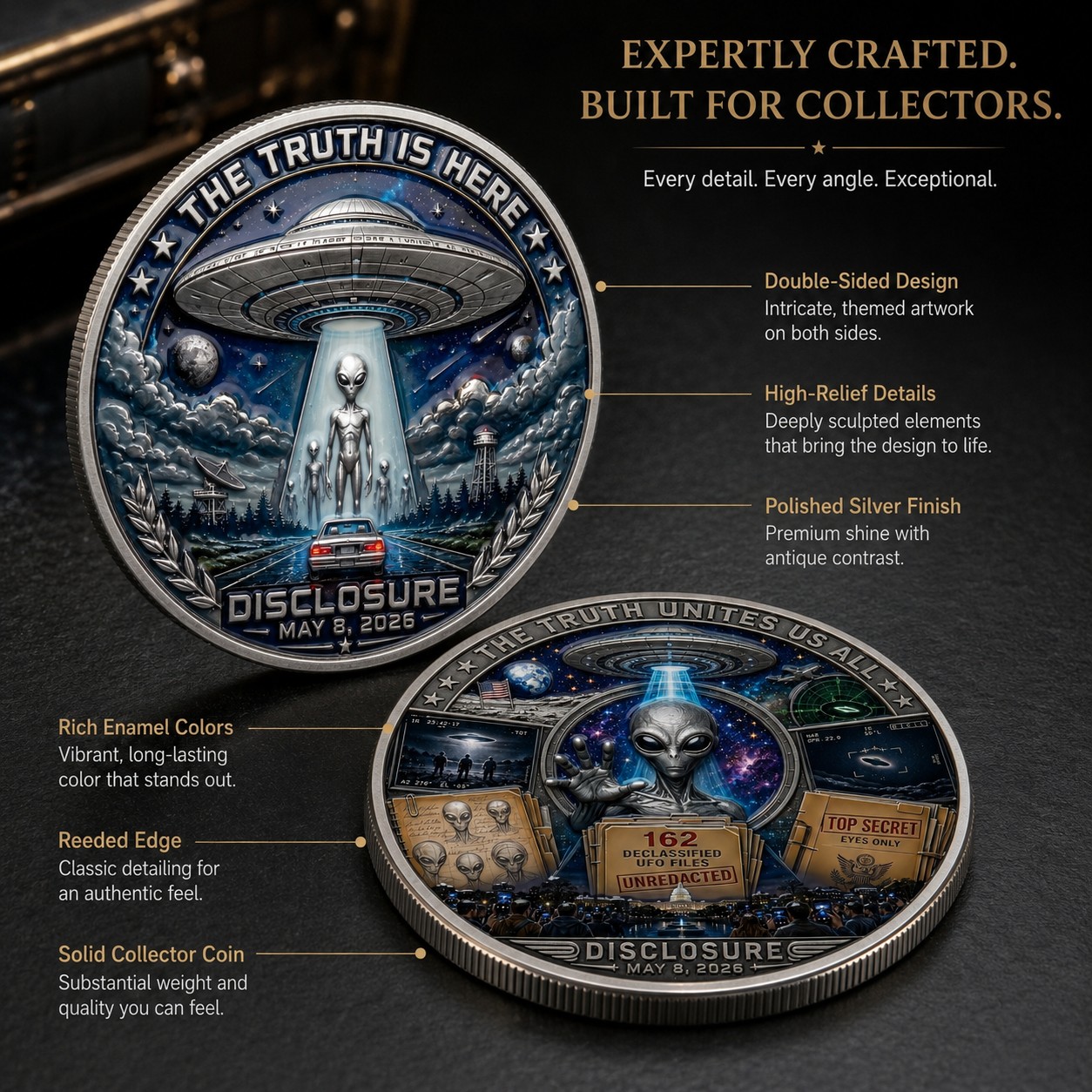 UFO Disclosure Collector Coin